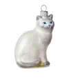 Harrods White Cat Tree Decoration In White