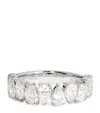 Harrods White Gold And Diamond Eternity Ring In Metallic