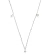 Harrods White Gold And Diamond Necklace In Silver