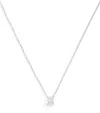 Harrods White Gold And Diamond Pendant Necklace In Silver