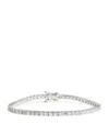 Harrods White Gold And Diamond Tennis Bracelet In White