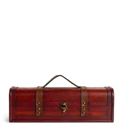Harrods Wine Bottle Box Decoration In Brown