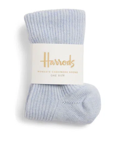 Harrods Women's Cashmere Socks In Blue