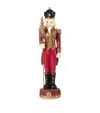 Harrods Wood Nutcracker Ornament In Red