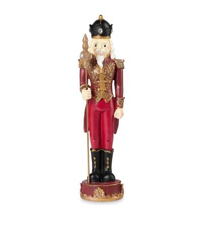 Harrods Wood Nutcracker Ornament In Red