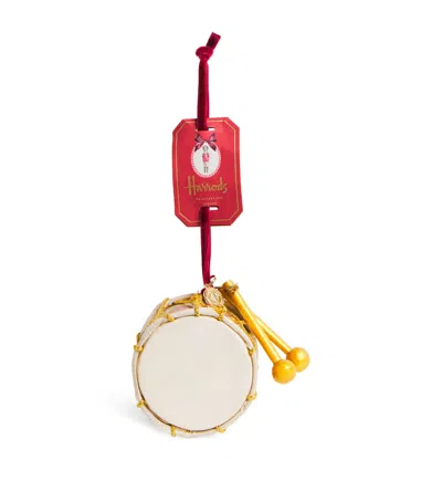 Harrods Wooden Drum Tree Decoration In Multi