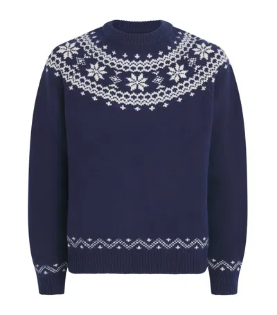 Harrods Wool Fair Isle Sweater
