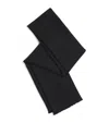 Harrods Wool Geometric Jacquard Scarf In Black