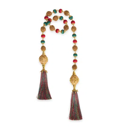Harrods Yarn Ball And Bead Tassel Garland In Multi