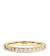 Harrods Yellow Gold And Diamond Eternity Ring In Black