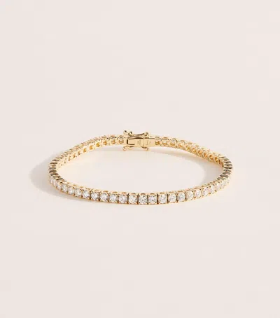 Harrods Yellow Gold And Diamond Tennis Bracelet