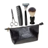 Harry Koenig Mustache And Beard Set In Vegan Case In Black
