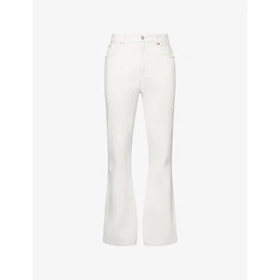Harry Lambert X Disney X Disney Mens Broken White Harry Lambert For Zara X Disney High-rise Flared-leg Denim Jeans