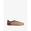 Harry Lambert X Disney X Disney Mens Sand Harry Lambert For Zara X Disney Panelled Suede Trainers Eur 40 / 6 Uk In Neutral