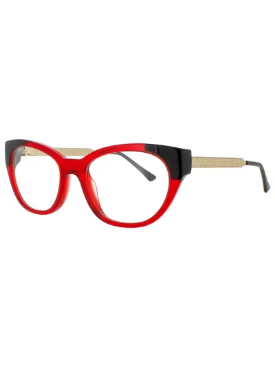 Harry Lary Elegantly Designed Women's Eyeglasses In Red