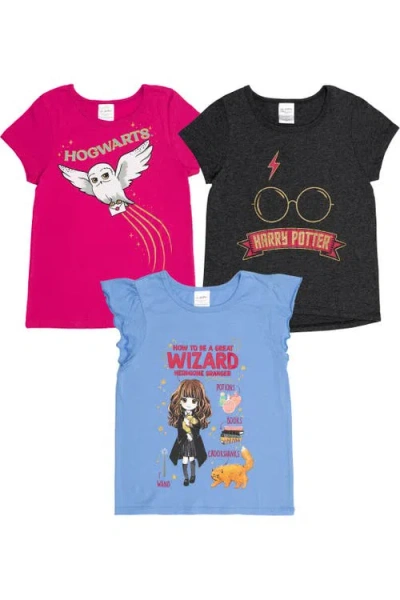 Harry Potter Kids'  3 Pack Logo T-shirt In Multi