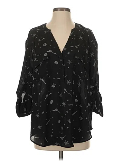 Pre-owned Harry Potter 3/4 Sleeve Blouse In Black