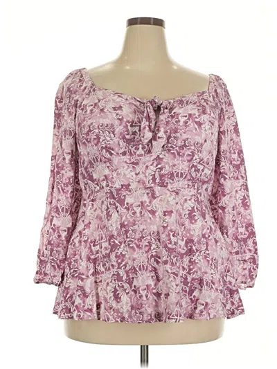 Pre-owned Harry Potter 3/4 Sleeve Blouse In Pink