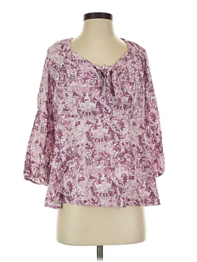 Pre-owned Harry Potter 3/4 Sleeve Blouse In Purple