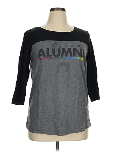 Pre-owned Harry Potter 3/4 Sleeve T-shirt In Gray