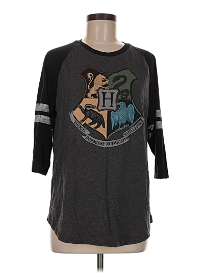 Pre-owned Harry Potter 3/4 Sleeve T-shirt In Gray