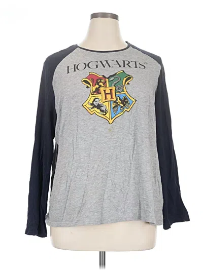Pre-owned Harry Potter 3/4 Sleeve T-shirt In Gray