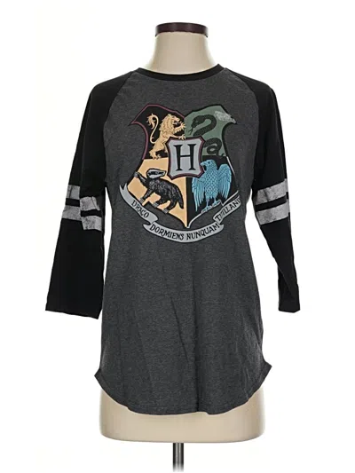 Pre-owned Harry Potter 3/4 Sleeve T-shirt In Gray