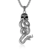 Harry Potter Dark Mark Skull And Snake Pendant Necklace, 22" In Metallic