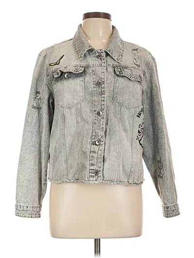 Pre-owned Harry Potter Denim Jacket In Gray