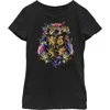 Harry Potter Girl's  Hogwarts Plant Crest  Graphic T-shirt In Black