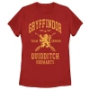 Harry Potter Gryffindor Quidditch Gold Team Seeker  Graphic T-shirt In Red