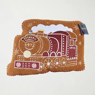 Harry Potter Hogwarts Express Gingerbread  Throw Pillow In Multi