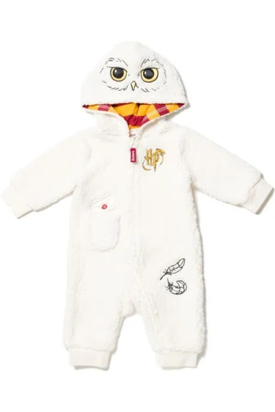 Harry Potter Babies'  Hooded One Piece In White