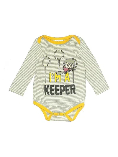 Pre-owned Harry Potter Babies' Long Sleeve Onesie In Green