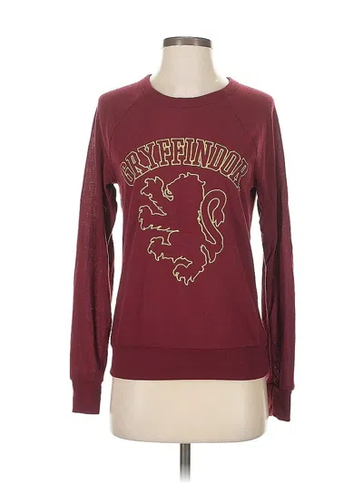 Pre-owned Harry Potter Long Sleeve T-shirt In Burgundy