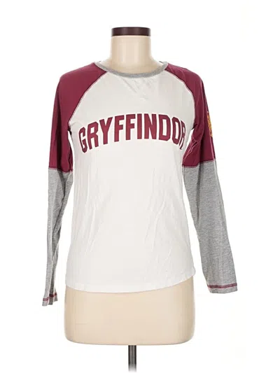 Pre-owned Harry Potter Long Sleeve T-shirt In Burgundy