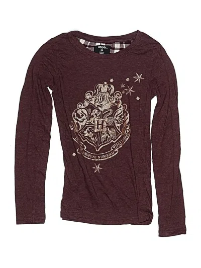 Pre-owned Harry Potter Kids' Long Sleeve T-shirt In Burgundy