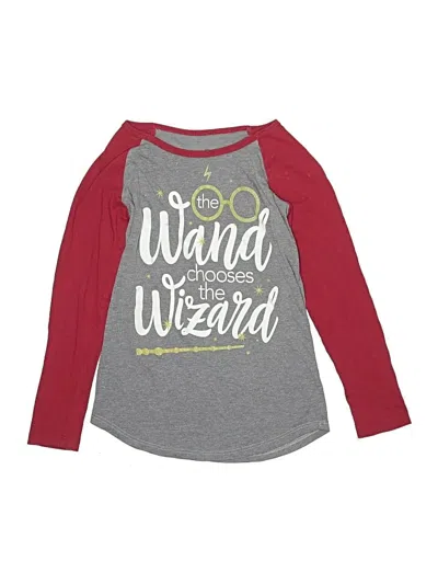 Pre-owned Harry Potter Kids' Long Sleeve T-shirt In Gray