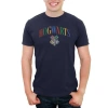 Harry Potter Primary Colors Crest  Graphic T-shirt In Blue