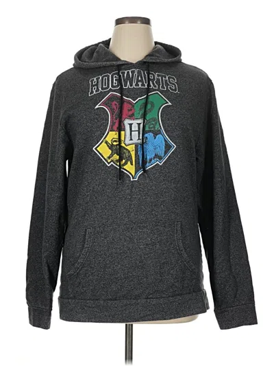 Pre-owned Harry Potter Pullover Hoodie In Gray