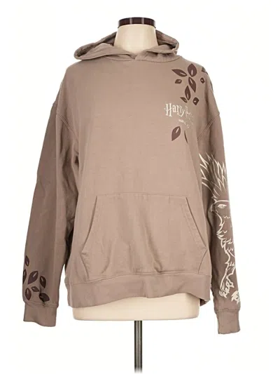 Pre-owned Harry Potter Pullover Hoodie In Tan