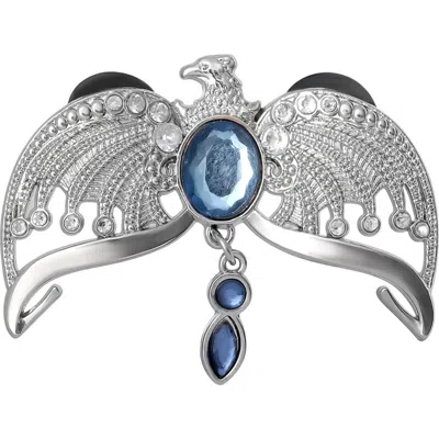 Harry Potter Ravenclaw Diadem Pin Brooch, Clear And Blue Crystals In Metallic