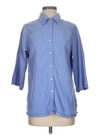 Pre-owned Harry Potter Short Sleeve Button Down Shirt In Blue