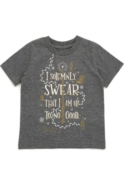 Harry Potter Kids'  Short Sleeve Graphic T-shirt In Gray