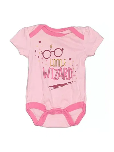 Pre-owned Harry Potter Babies' Short Sleeve Onesie In Pink
