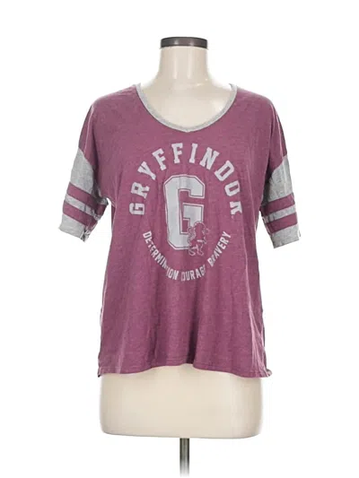 Pre-owned Harry Potter Short Sleeve T-shirt In Burgundy