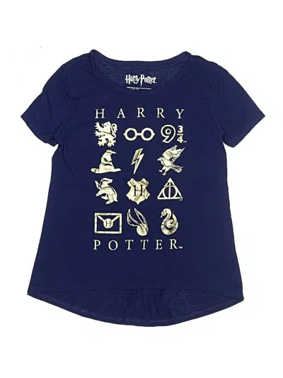 Pre-owned Harry Potter Kids' Short Sleeve T-shirt In Blue