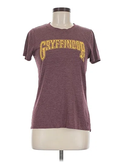 Pre-owned Harry Potter Short Sleeve T-shirt In Burgundy