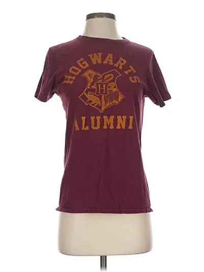 Pre-owned Harry Potter Short Sleeve T-shirt In Burgundy