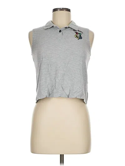 Pre-owned Harry Potter Sleeveless Button Down Shirt In Gray